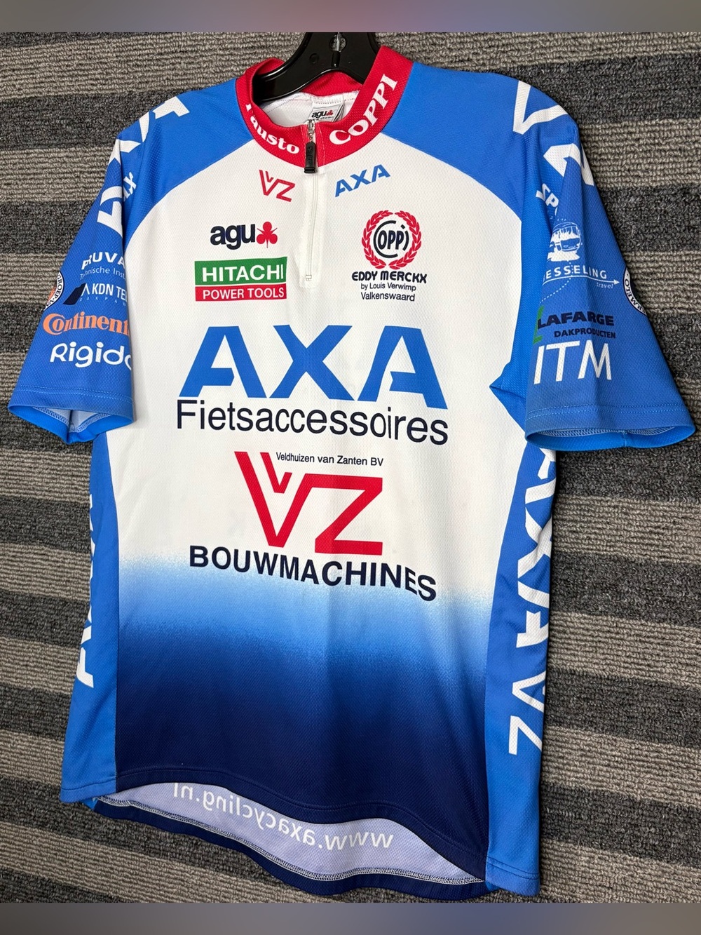 Vintage Y2K Agu Axa–VVZ Pro Cycling Team Jersey Men’s XL EUC